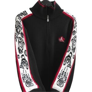 Kootenay Knitting Co Cardigan, Front Zip, Wool Blend, Made in Canada, Sz Large